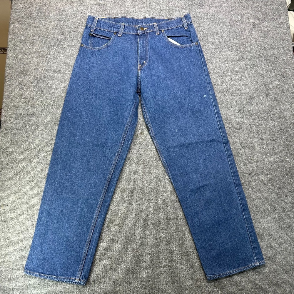 Prison Blues Relaxed Fit Jeans Men's Denim Pockets Zip Fly USA Made - 35X31.5